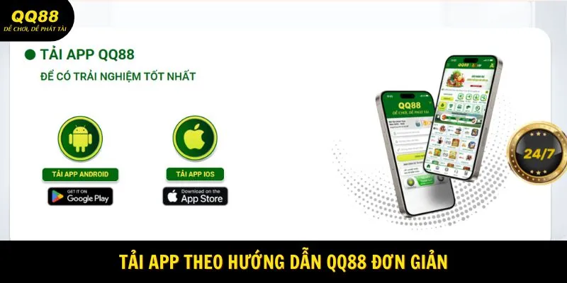 Tải app theo hướng dẫn QQ88 đơn giản